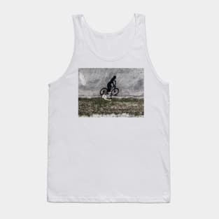 Cyclist on the road Tank Top